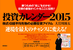 投資カレンダー2015 株式？FX/日経平均先物の必勝バイブル