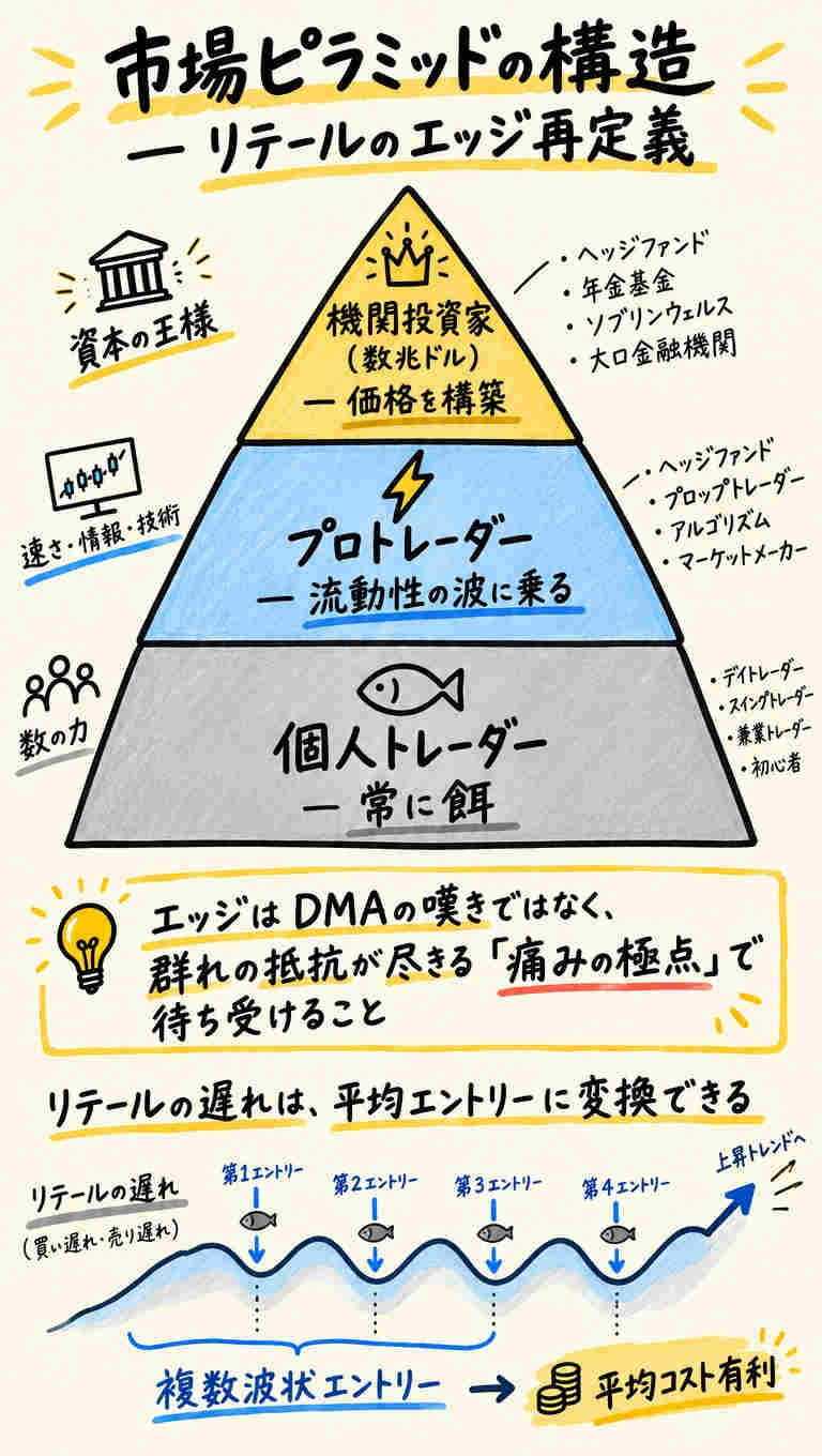 市場ピラミッドの構造 リテールのエッジ再定義